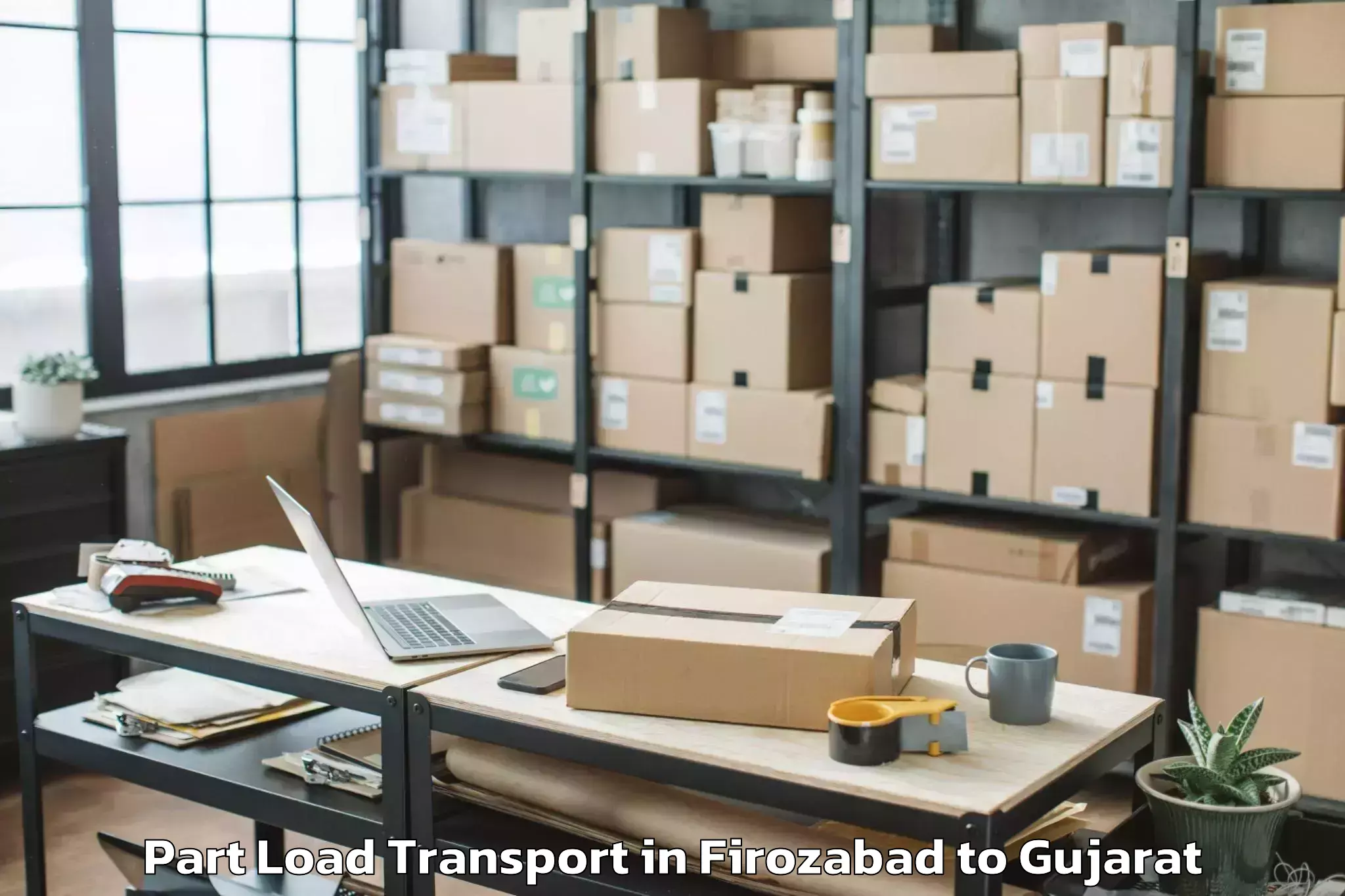 Leading Firozabad to Dholera Part Load Transport Provider